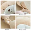 Yiwu Good Goods Plush pillow, cartoon rabbit, Big Wave U-shaped pillow, home fashion, business trip, travel, office nap neck protection pillow -1006/35011 undefined